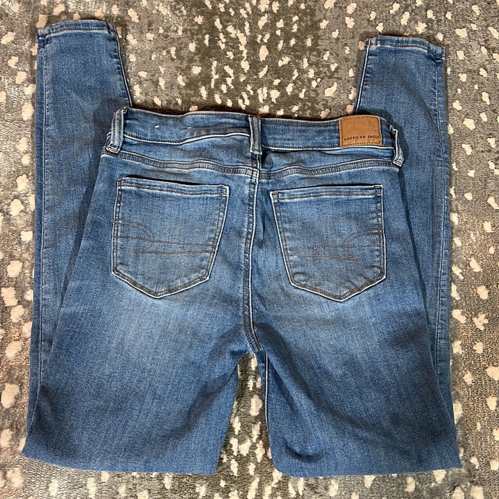 American Eagle Outfitters Women's Blue Jeans - Picture 3 of 7